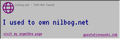 I used to own nilbog.net