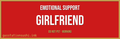 Emotional support girlfriend